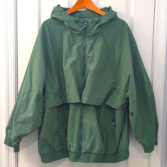 NWOT Old Navy Water-Resistant Performance Zip Jacket Silver Fern Size XXL - Picture 2 of 11